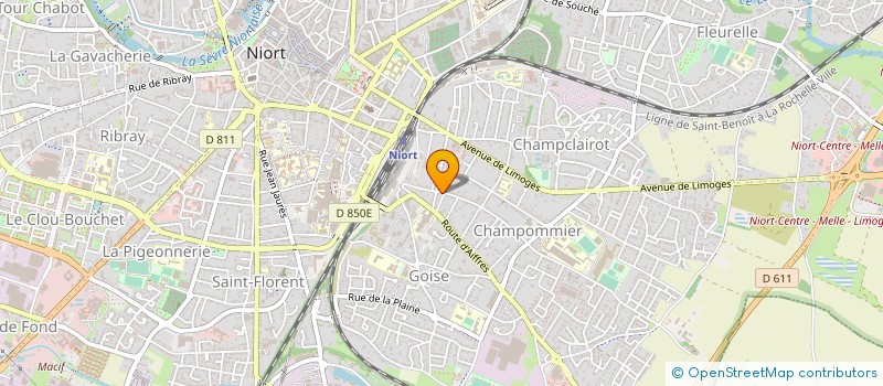 localisation de l'entreprise MADAME NELLY BRUNET à NIORT