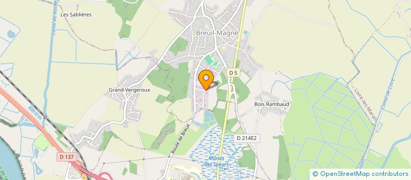 localisation de l'entreprise MADAME NELLY BRUNET  BREUIL-MAGNE