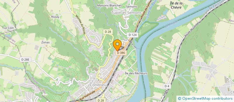 localisation de l'entreprise MADAME NELLY CAMUS  CONDRIEU