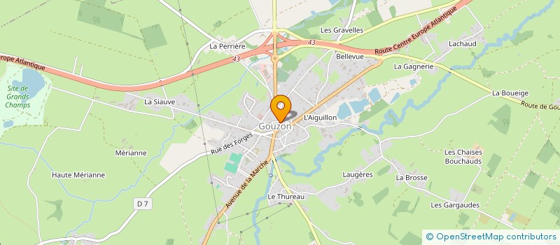 localisation de l'entreprise MADAME NELLY CAON à GOUZON