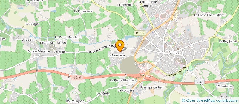 localisation de l'entreprise MADAME NELLY CHARPENTIER à VALLET