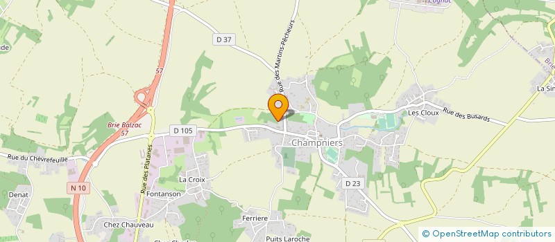 localisation de l'entreprise MADAME NELLY CHARRIER à CHAMPNIERS