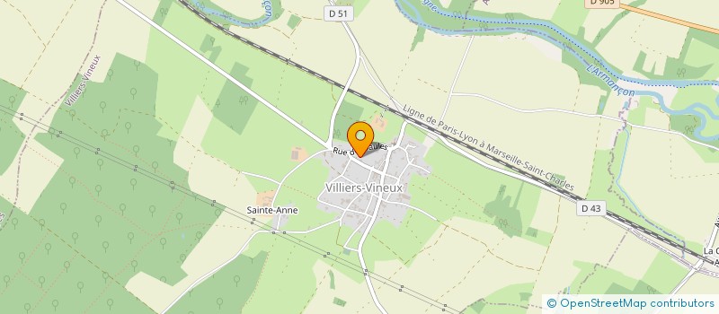 localisation de l'entreprise MADAME NELLY CHAUDY à VILLIERS VINEUX
