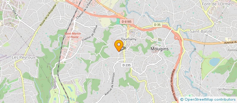 localisation de l'entreprise MADAME NELLY CHAUVET à MOUGINS