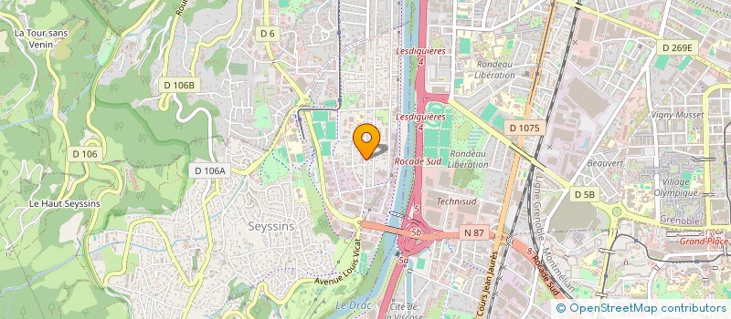 localisation de l'entreprise MADAME NELLY CHAVERONDIER à SEYSSINS