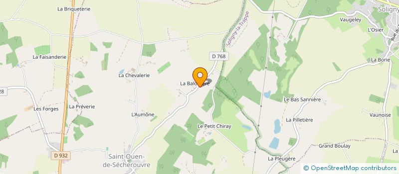 localisation de l'entreprise MADAME NELLY CHAVOIX à SAINT-OUEN-DE-SECHEROUVRE