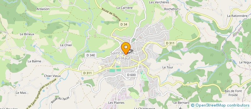 localisation de l'entreprise MADAME NELLY CHESA  SAINT-MARTIN-EN-HAUT