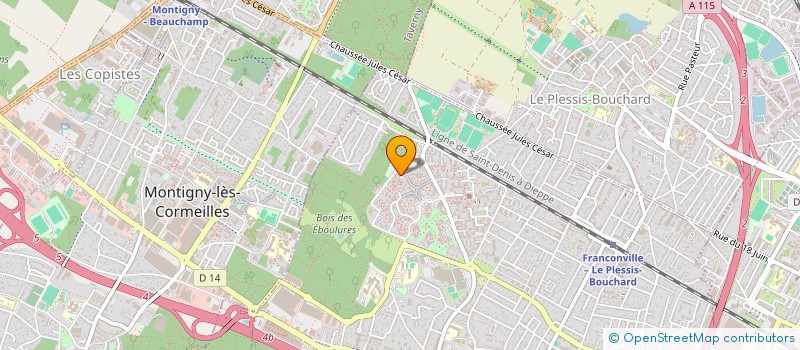 localisation de l'entreprise MADAME NELLY CHRISTIANE MESSINA MEKONTCHOU  FRANCONVILLE