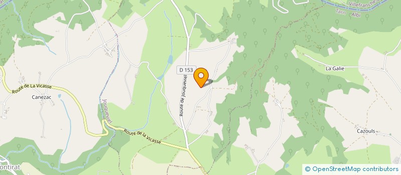 localisation de l'entreprise MADAME NELLY CLEMENT  JOUQUEVIEL