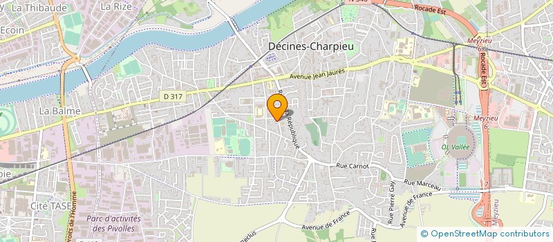 localisation de l'entreprise MADAME NELLY COILLAUDIN  BRON