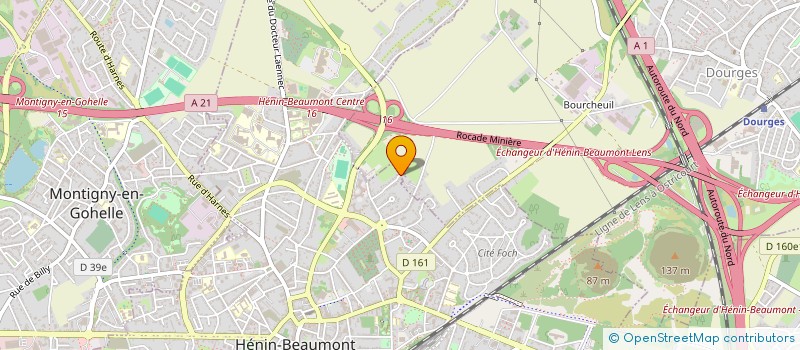 localisation de l'entreprise MADAME NELLY COLAU à HENIN-BEAUMONT