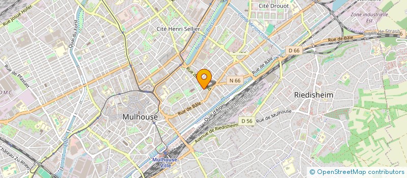 localisation de l'entreprise MADAME NELLY COLLINET  MULHOUSE