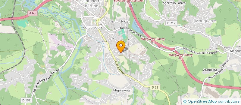 localisation de l'entreprise MADAME NELLY COUDERC  SAINT-PIERRE-D'IRUBE