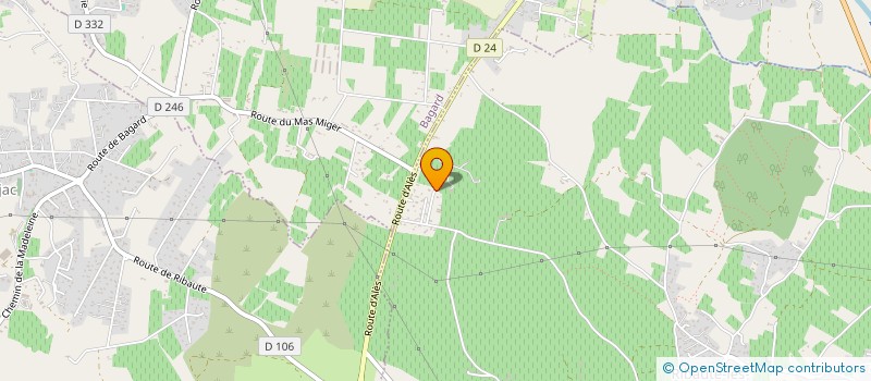 localisation de l'entreprise MADAME NELLY COUDEYRE  RIBAUTE-LES-TAVERNES