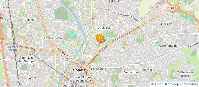 localisation de l'entreprise MADAME NELLY COUILLAUT à LE MANS