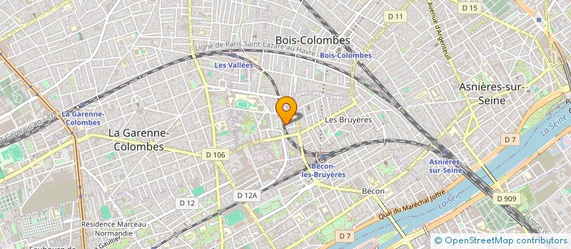 localisation de l'entreprise MADAME NELLY COURCOULAS à BOIS-COLOMBES