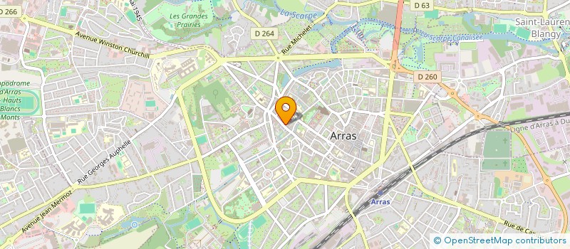 localisation de l'entreprise MADAME NELLY COUSIN à ARRAS