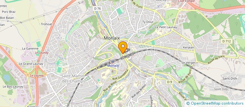 localisation de l'entreprise MADAME NELLY CREIGNOU à MORLAIX