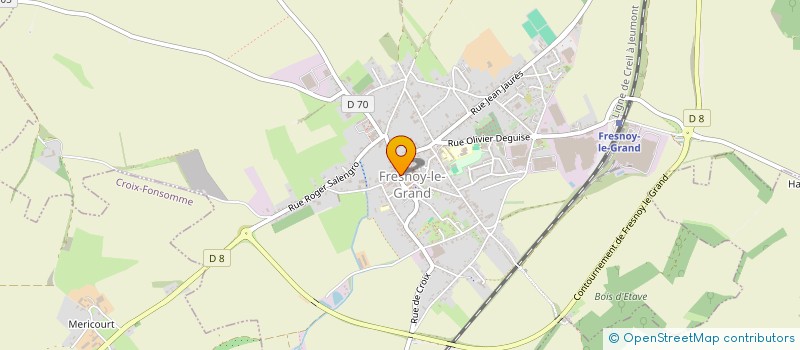 localisation de l'entreprise MADAME NELLY DAIX  FRESNOY-LE-GRAND