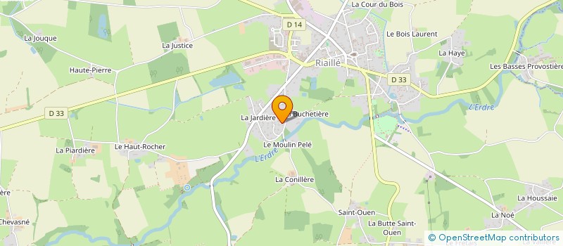 localisation de l'entreprise MADAME NELLY DAUDIN à TRANS-SUR-ERDRE