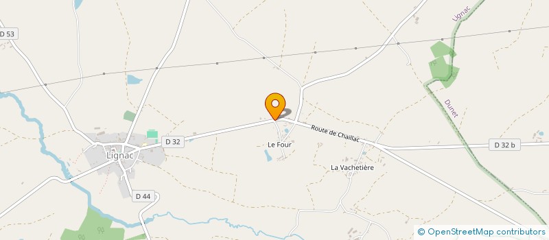 localisation de l'entreprise MADAME NELLY DELAVEAU  LIGNAC