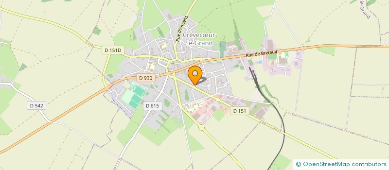 localisation de l'entreprise MADAME NELLY DELBAERE  CREVECUR-LE-GRAND