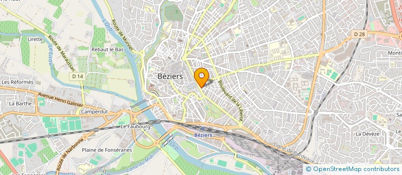 localisation de l'entreprise MADAME NELLY DELECROIX à BEZIERS