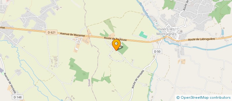 localisation de l'entreprise MADAME NELLY DELLA-RAGIONE  VIVIERS-LES-MONTAGNES