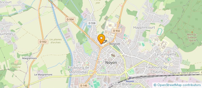 localisation de l'entreprise MADAME NELLY DENOYELLE  NOYON