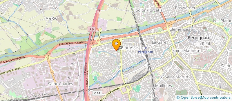 localisation de l'entreprise MADAME NELLY DEPRAUW  PERPIGNAN