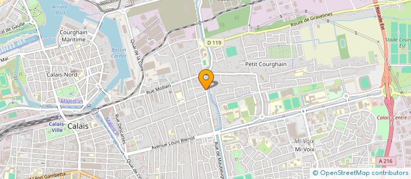 localisation de l'entreprise MADAME NELLY DERUME  CALAIS