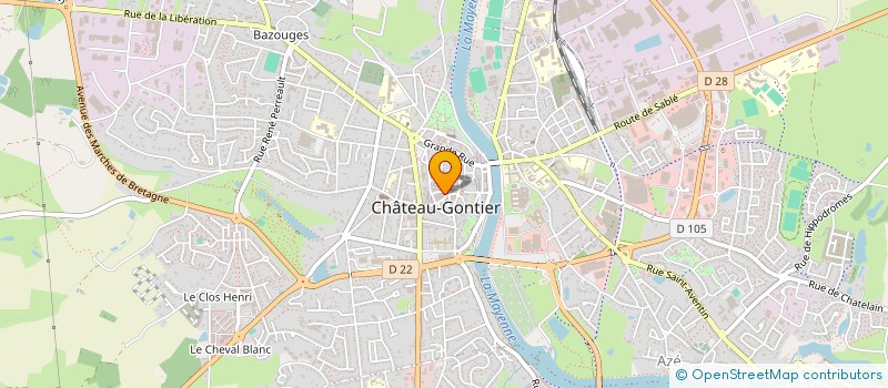 localisation de l'entreprise MADAME NELLY DESHAIES à CHATEAU-GONTIER-SUR-MAYENNE
