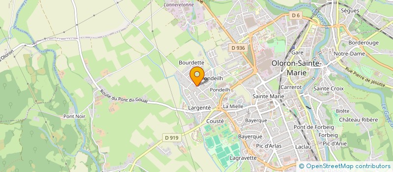 localisation de l'entreprise MADAME NELLY DESILLES  OLORON-SAINTE-MARIE