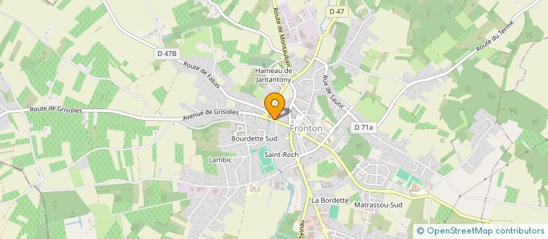 localisation de l'entreprise MADAME NELLY DESPONS  FRONTON