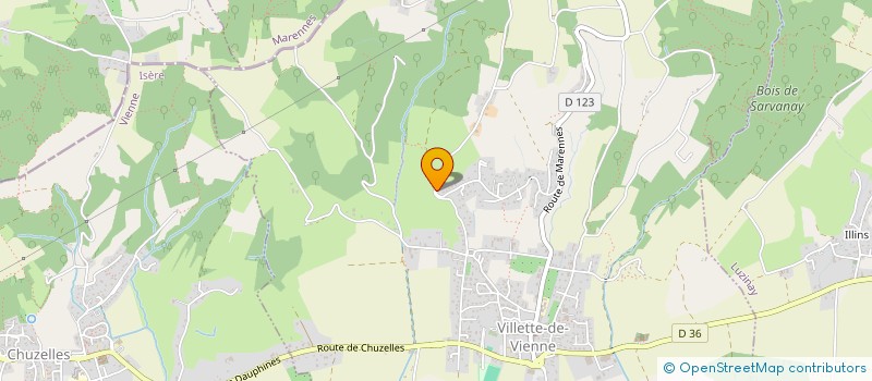 localisation de l'entreprise MADAME NELLY DEVILLERS  VILLETTE-DE-VIENNE