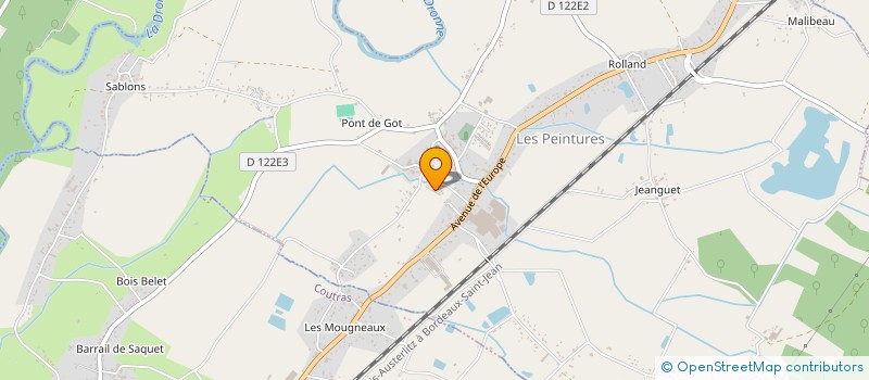 localisation de l'entreprise MADAME NELLY DUBILLE  LES PEINTURES