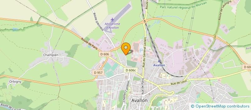 localisation de l'entreprise MADAME NELLY DUVAL à AVALLON