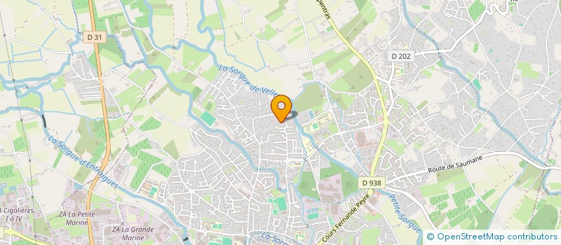 localisation de l'entreprise MADAME NELLY FERREIRA OLIVEIRA  L'ISLE-SUR-LA-SORGUE