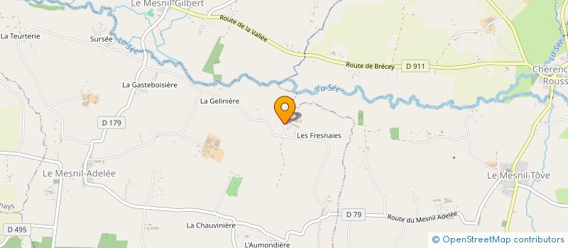 localisation de l'entreprise MADAME NELLY FORTIN  LE MESNIL-ADELEE