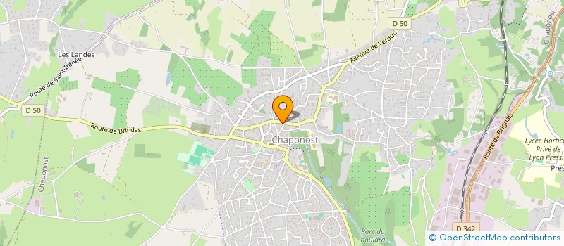 localisation de l'entreprise MADAME NELLY FOURNIOL  CHAPONOST