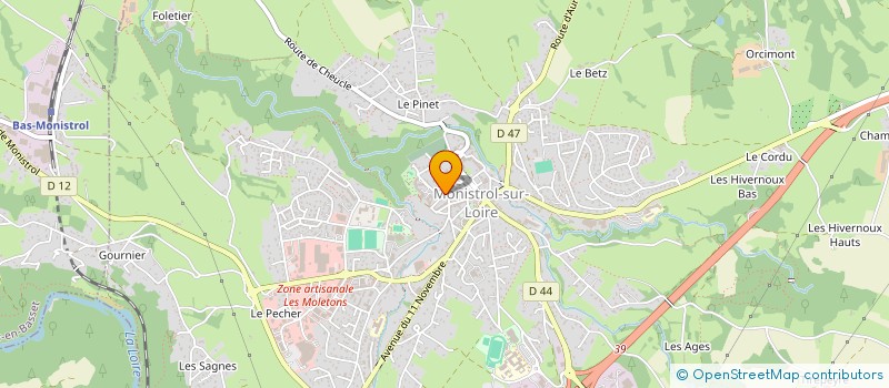 localisation de l'entreprise MADAME NELLY GACHES  MONISTROL-SUR-LOIRE