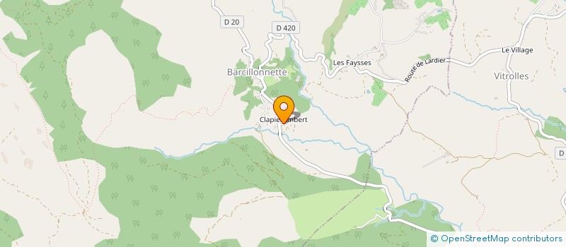 localisation de l'entreprise MADAME NELLY GARCIN  BARCILLONNETTE