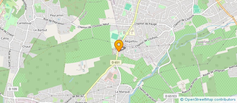 localisation de l'entreprise MADAME NELLY GARINEAU  LEOGNAN