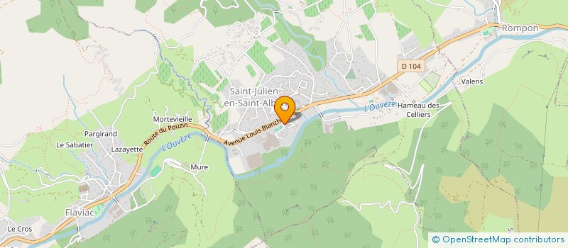 localisation de l'entreprise MADAME NELLY GIACOMETTI  SAINT-JULIEN-EN-SAINT-ALBAN