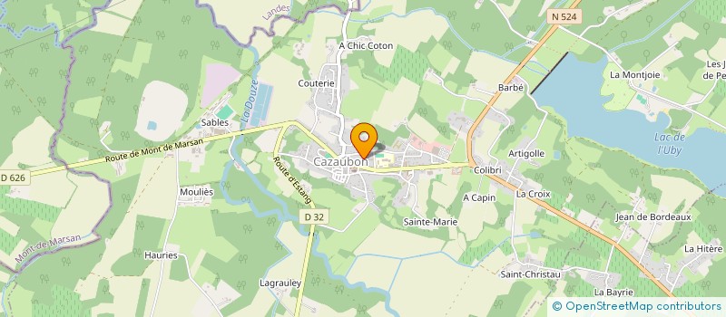 localisation de l'entreprise MADAME NELLY GIGANT  CAZAUBON