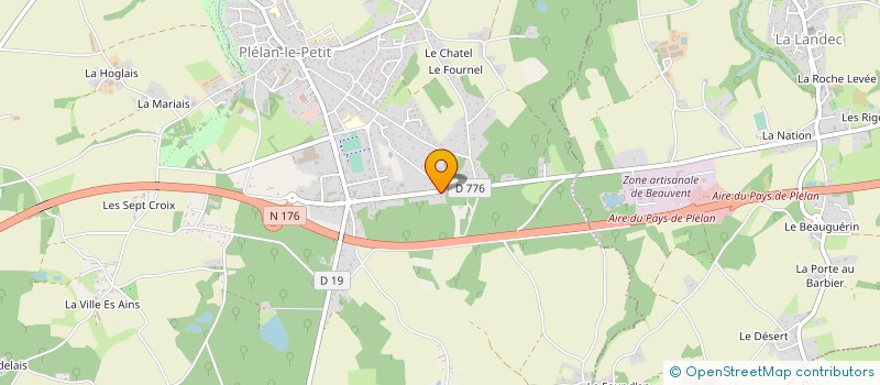 localisation de l'entreprise MADAME NELLY GODARD  PLELAN-LE-PETIT