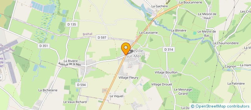 localisation de l'entreprise MADAME NELLY GODEY  COUDEVILLE-SUR-MER