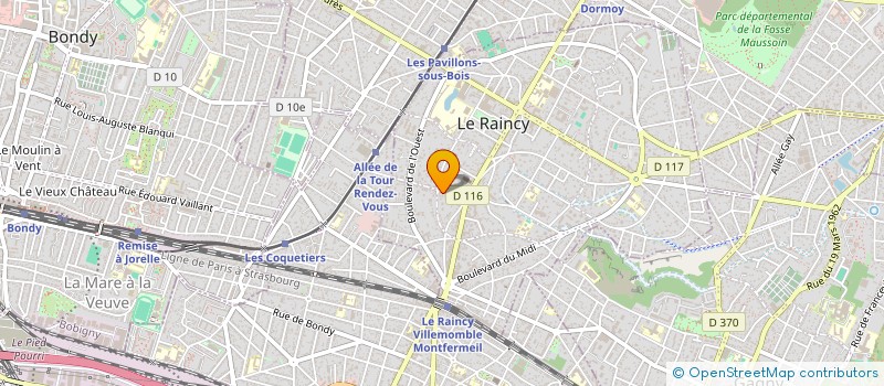 localisation de l'entreprise MADAME NELLY GONCALVES à LE RAINCY