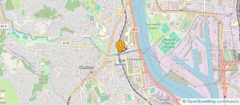 localisation de l'entreprise MADAME NELLY GOUYET  LA MULATIERE