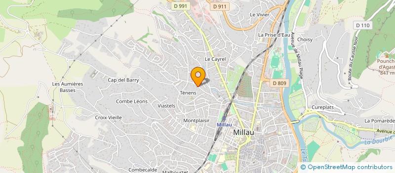 localisation de l'entreprise MADAME NELLY GRAILLE  MILLAU